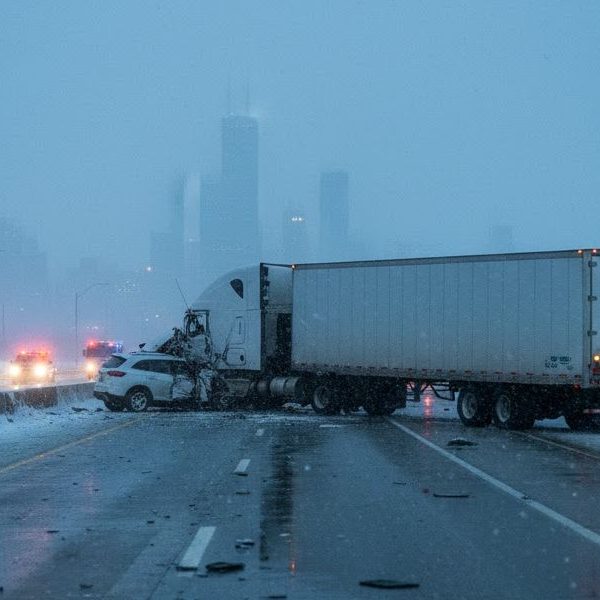 Main causes of semi-truck accidents in Illinois including driver and trucking company negligence
